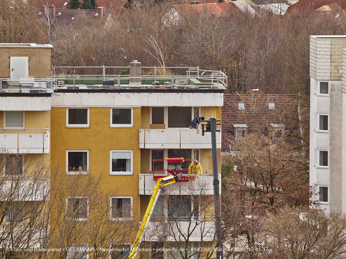09.03.2023 - Fassadensanierung und Balkonentfernung am Karl-Marx-Ring 57c